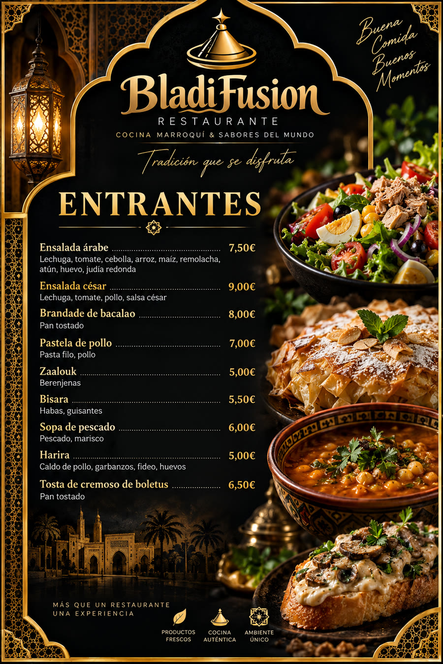 Carta de entrantes Bladifusion