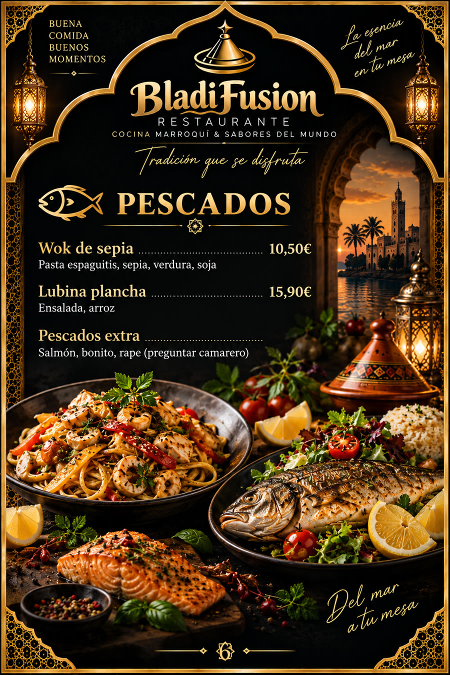 Carta de pescados Bladifusion